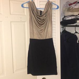 Charlotte Russe NYE dress gold black